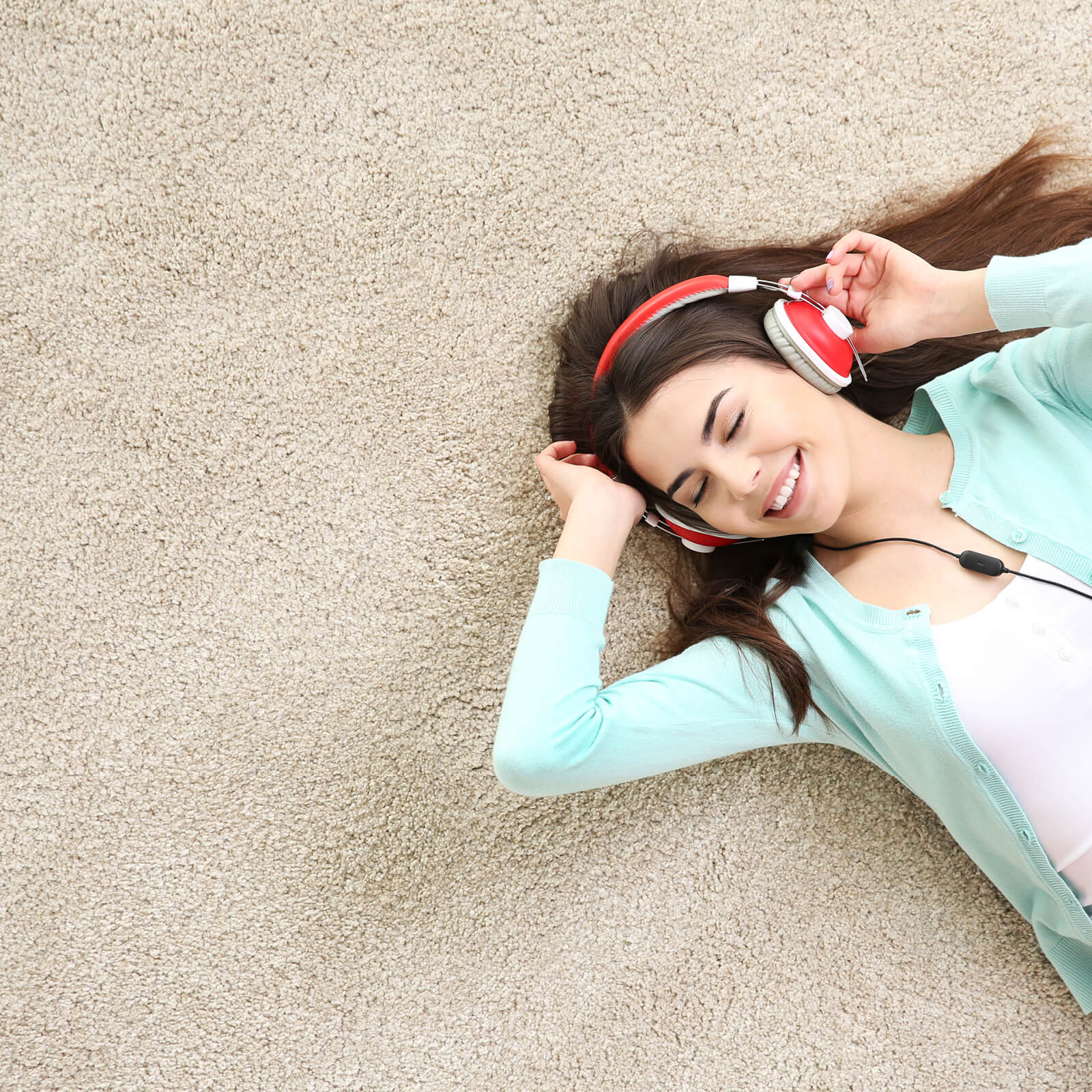girl relaxing on carpet | All Floors & More